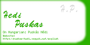 hedi puskas business card